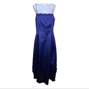 Betsy & Adam By Jaslene Dress Navy Blue Formal Dress Size 14 Style 15726
